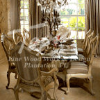 Picture 30 custom dining room tables and chairs